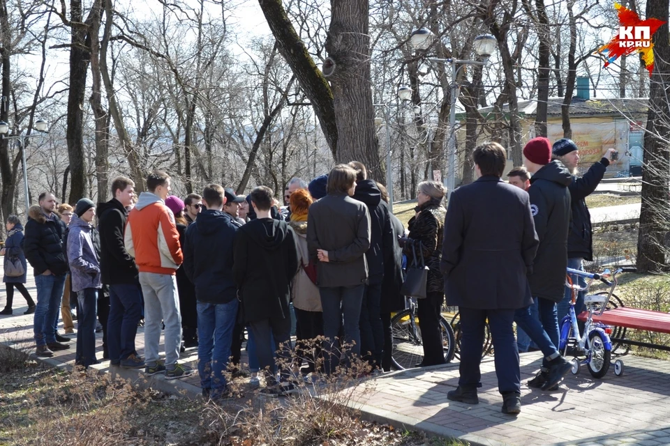 «Прогулка» в поддержку Навального в Липецке