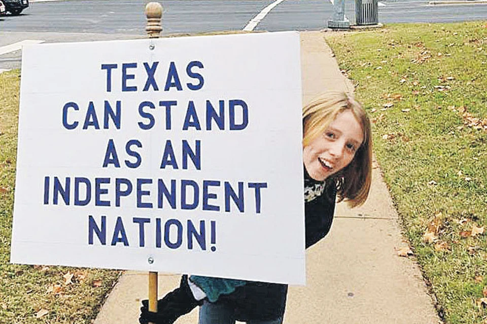 Следом за Техасом (на фото - пикет за его отделение от США) о независимости замечтали и в Калифорнии... Фото: facebook.com/texasnatmov