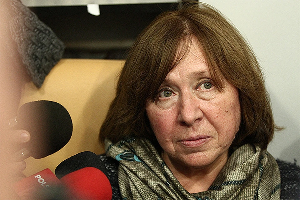 Белорусская писательница, лауреат Нобелевской премии по литературе 2015 года Светлана Алексиевич.
