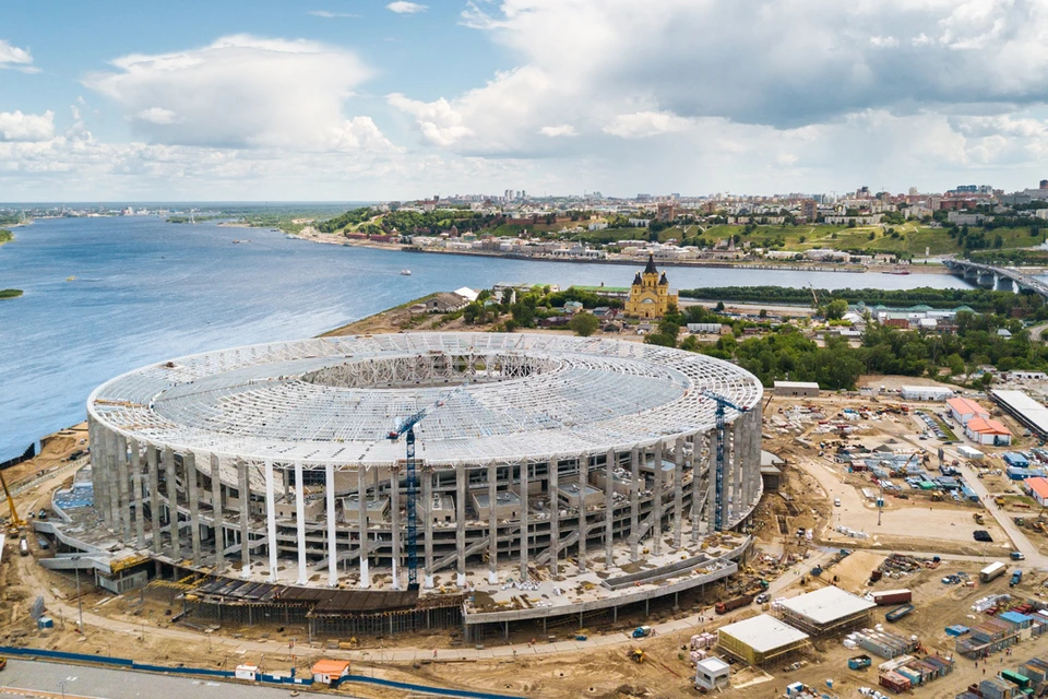 Стадион к ЧМ 2018 в Нижнем Новгороде. Фото: АО "Стройтрансгаз"