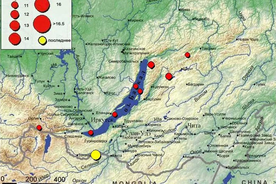 Карта землетрясений иркутской области сегодня