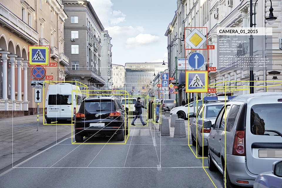 Искусственный интеллект собирает данные о дороге и анализирует ее по тому же принципу, что и человек. Фото: Предоставлено Cognitive Technologies