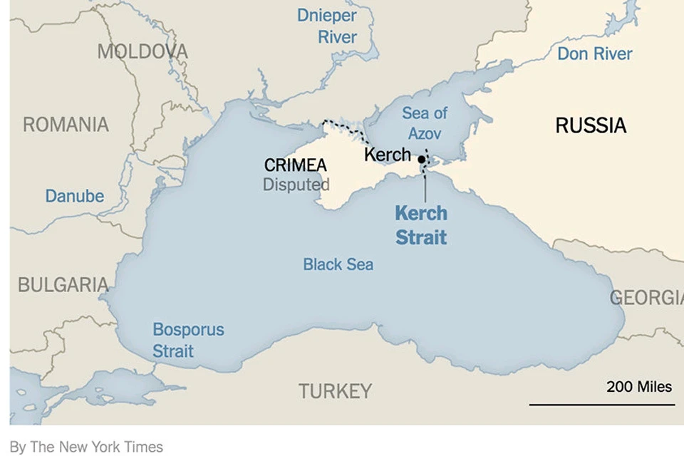 Эта опубликованная в New York Times карта возмутила МИД Украины. Фото: скриншот www.nytimes.com