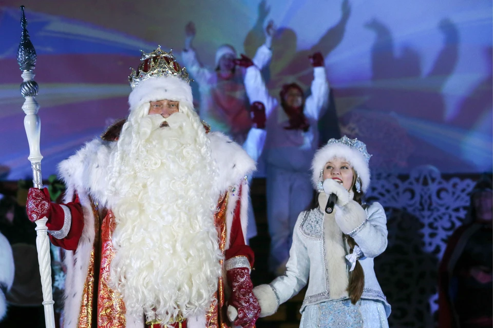Во время празднования дня рождения Деда Мороза в резиденции волшебника в Великом Устюге. Владимир Гердо/ТАСС