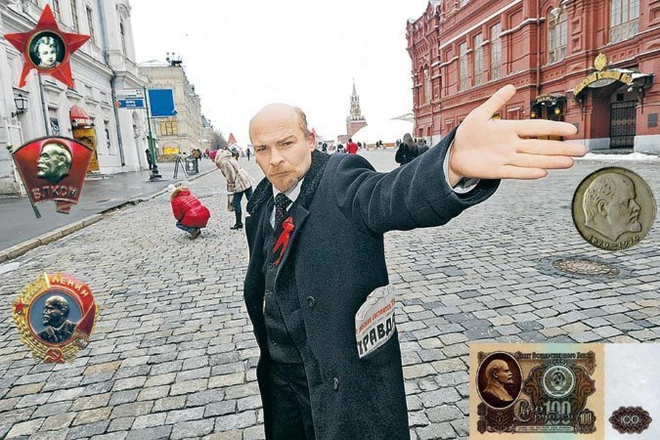 Двойник Ленина на Красной площади: - Вегной догогой идем, товагисчи! В светлое капиталистическое будущее...