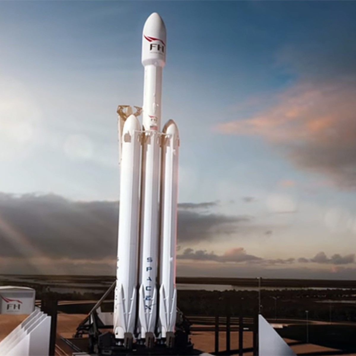 Илон Маск показал анимационное видео первого запуска космической ракеты  Falcon Heavy к Марсу - KP.RU