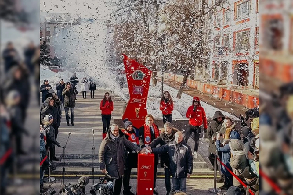 Часы обратного отсчета до ЧМ-2018 установили в Нижнем Новгороде. Фото: @nizhny2018