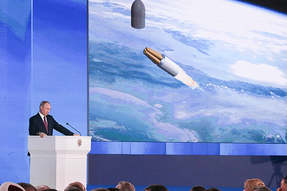 Каждая из этих систем легко преодолевает любую систему противоракетной обороны, - заявил Путин. Фото: Марат Абулхатин/ТАСС