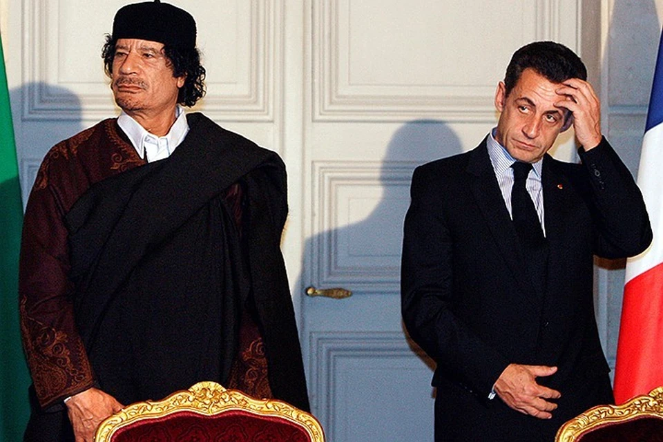 После избрания президентом Саркози "отблагодарил" Каддафи, возглавив военную кампанию против Ливии