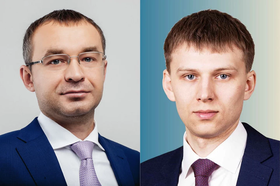 Депутаты Совета депутатов города Новосибирска Глеб Дебов (слева) и Игорь Атякшев