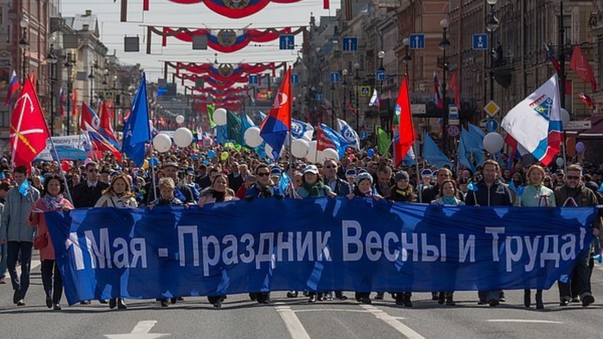 1 мая 2018 в Санкт-Петербурге: шествие, митинг и солдатская каша - KP.RU