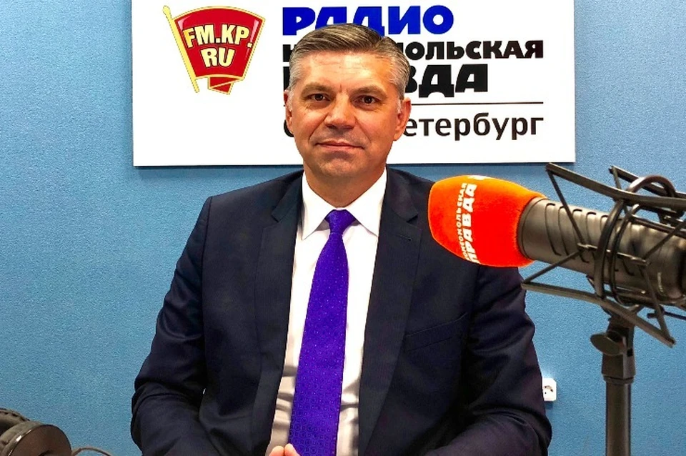 Сергей Серезлеев в студии радио «Комсомольская Правда в Петербурге»