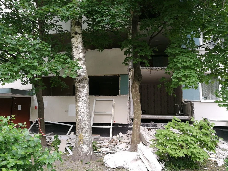 Ремонт в доме очевидцы приняли за обрушение.