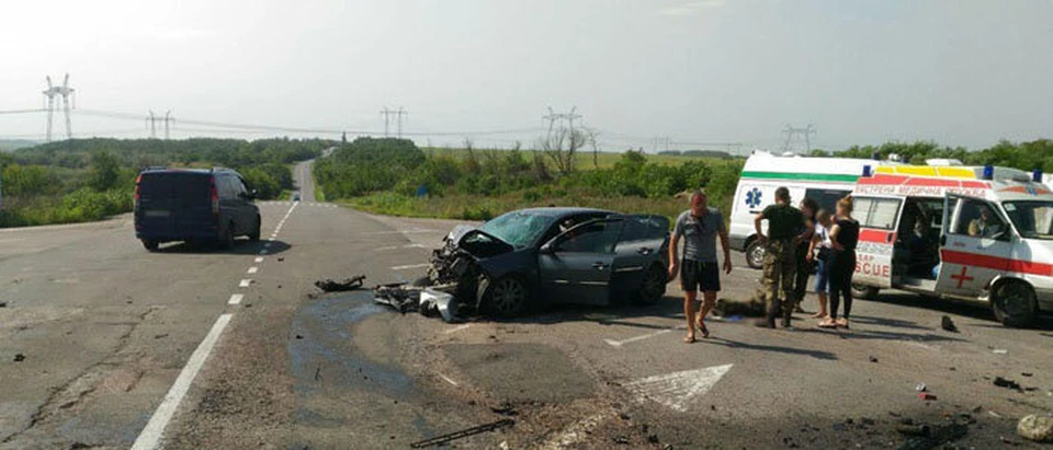 Трагедия случилась рядом с поворотом в сторону Зайцево. Фото: ГУ НП в Донецкой области