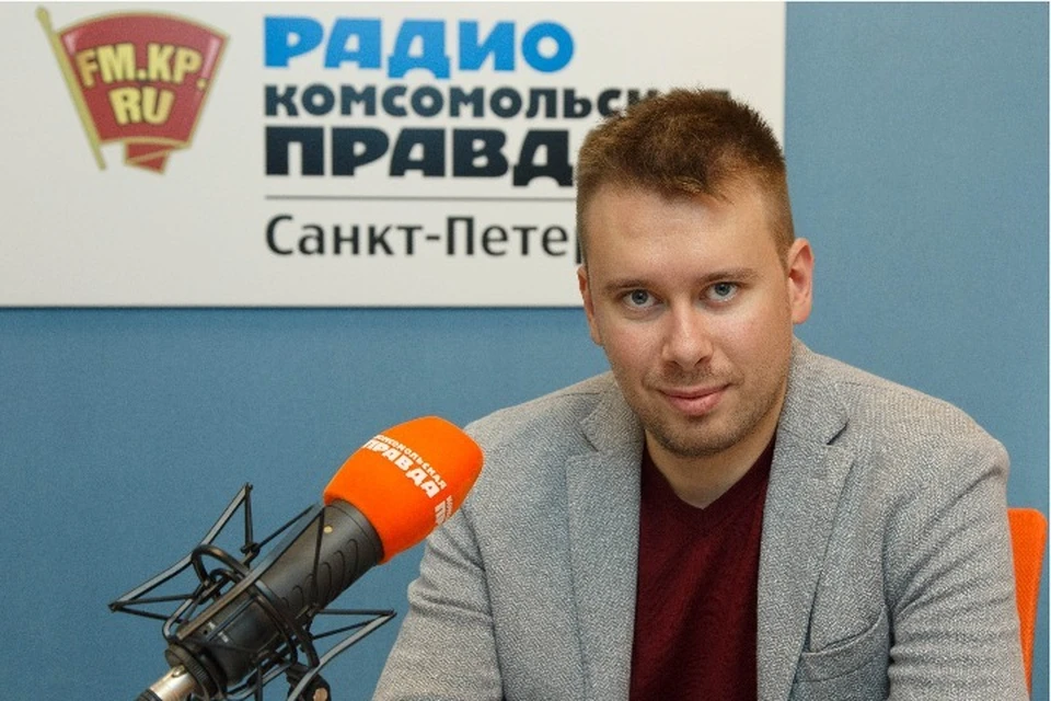 Дмитрий Ганенко в студии радио «Комсомольская Правда в Петербурге»