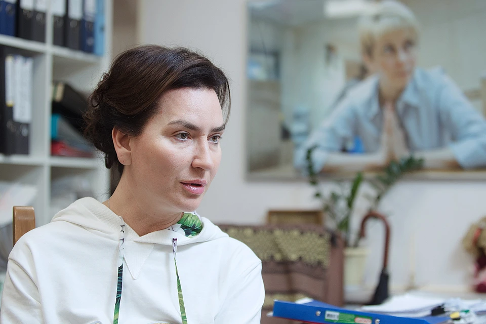 Ксения Соколова во время интервью агентству ТАСС, 2017 год. ФОТО Стоян Васев/ТАСС