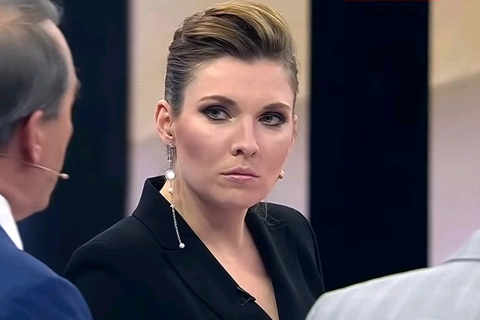 Ольга Скабеева в эфире передачи "60 минут".
