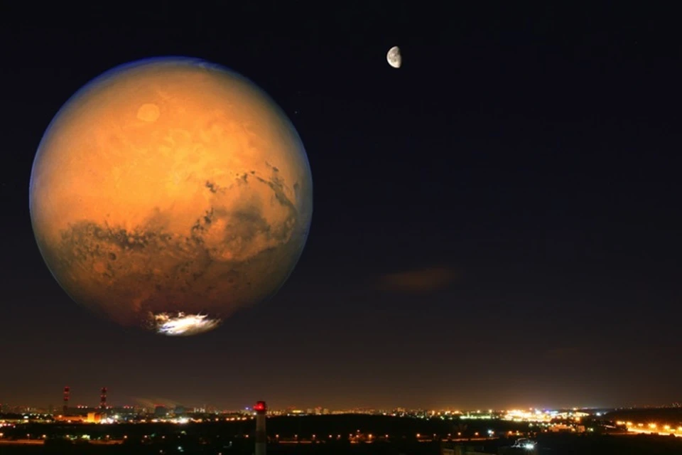27 августа 2012. Приближение Марса к земле. Луна. Луна (Планета). Огромная Луна.