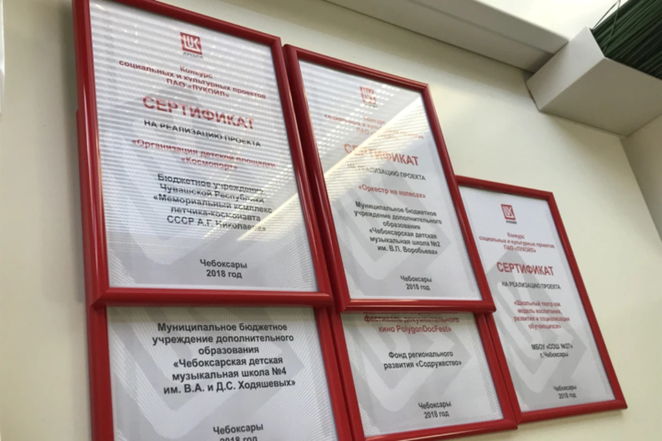 ЛУКОЙЛ вручил сертификаты победителям конкурсов социальных проектов в Чувашии