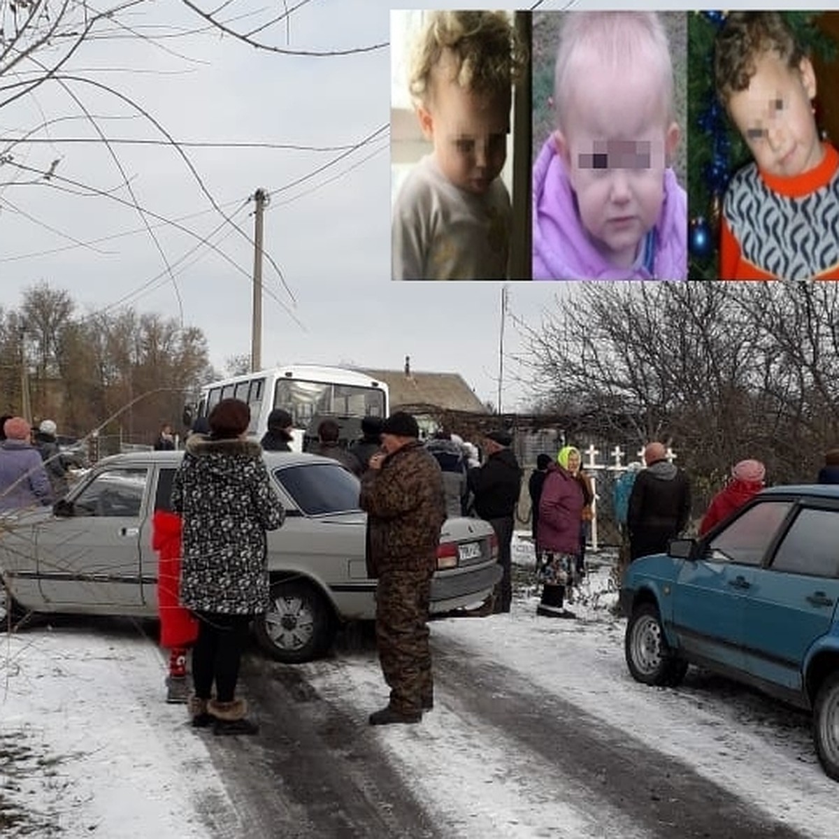 Молчание и гробы у сгоревшего дома: в хуторе Рябичев хоронят погибших в  огне мать и троих детей - KP.RU