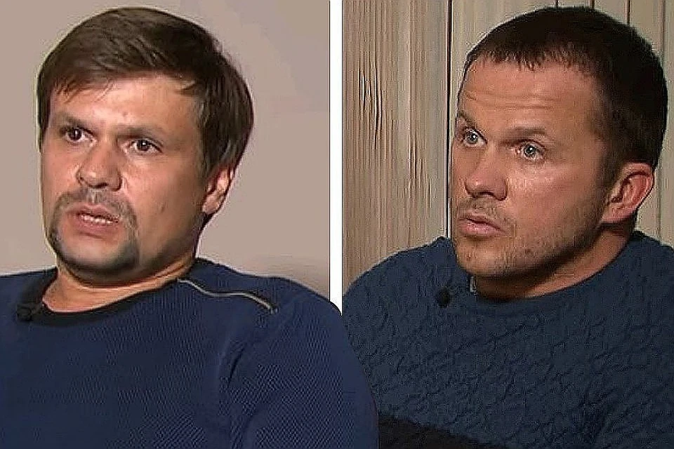 Петров и Боширов во время интервью телеканалу Russia Today