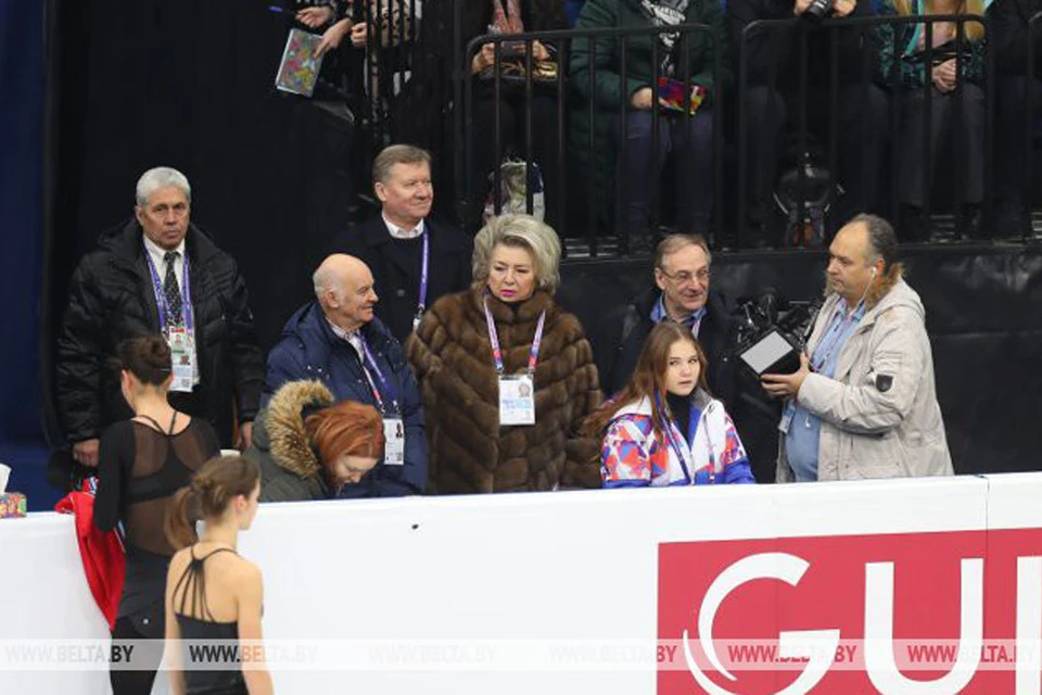 Татьяна Тарасова на тренировке в Минске перед стартом чемпионата Европы по фигурному катанию. Фото: belta.by