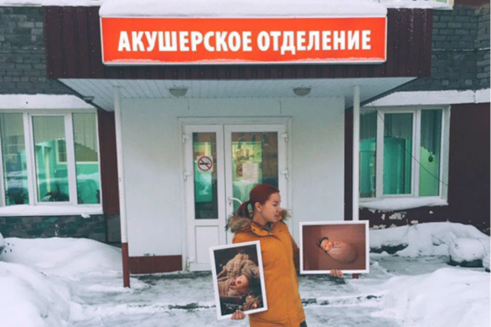 Алина Кравченко сама предложила роддому оформить стены детскими фотографиями.