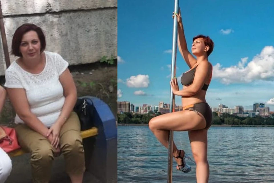 На этих снимках одна и та же женщина, но с разницей в два десятка килограммов.