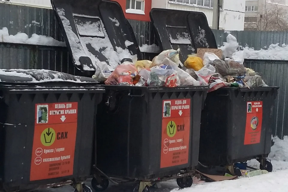 После "мусорной реформы" кировчане стали больше жаловаться на переполненные контейнеры. Фото: vk.com/zlo43
