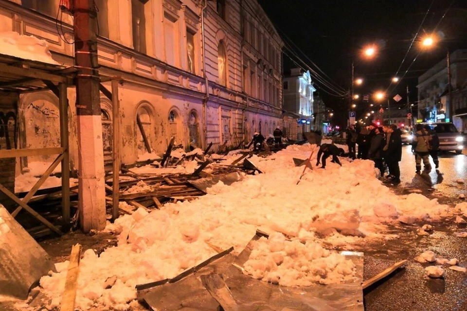 ЧП произошло в центре Твери. Фото: ГУ МЧС России по Тверской области