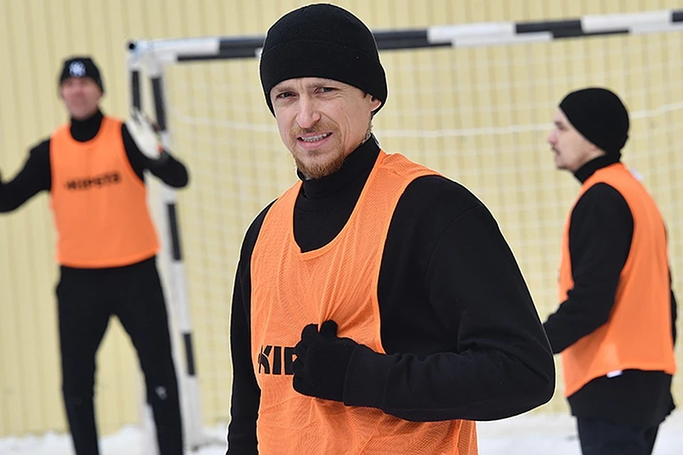 Павел Мамаев во время футбольного матча в "Бутырке".