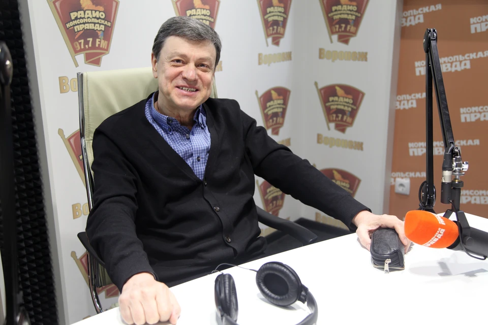 Михаил Бычков в студии радио "КП".
