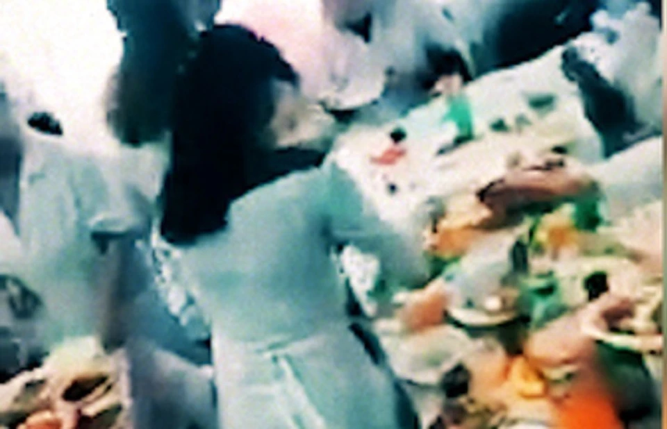 Крымчанка записала банкет на видео. Фото: кадр видео.
