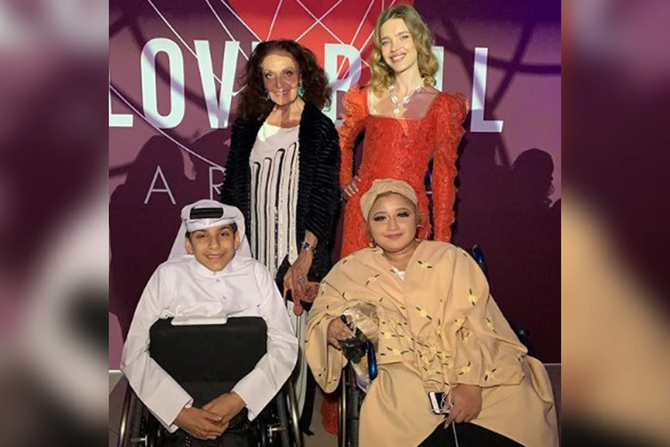 Наталья Водянова провела благотворительный вечер Love Ball Arabia в Катаре.