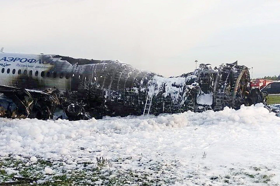 «Суперджета-100» 5 мая сгорел при посадке в Шереметьево