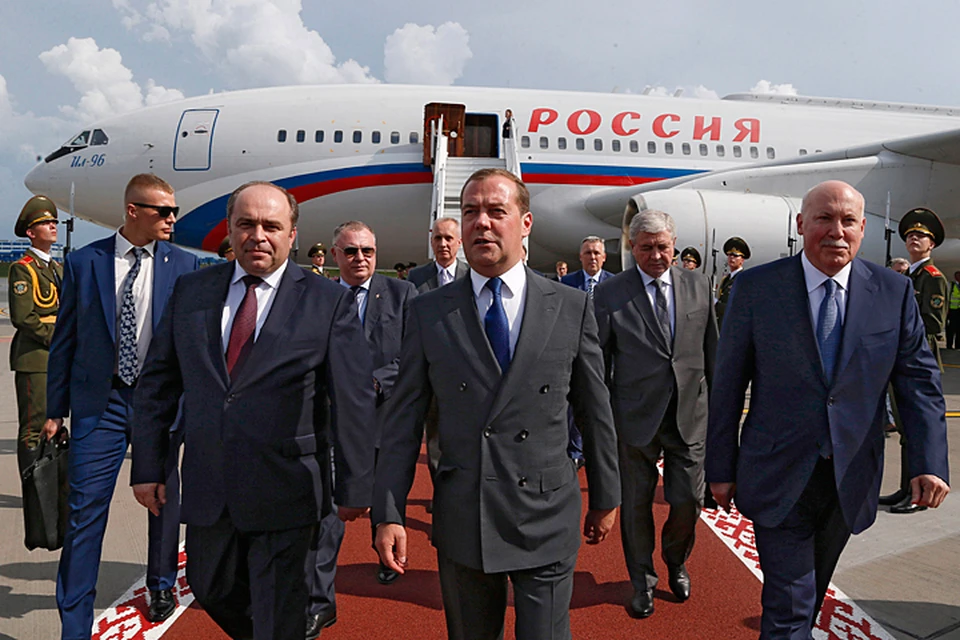 Дмитрий Медведев во время рабочей поездки в Минск. Фото: Дмитрий Астахов/ТАСС