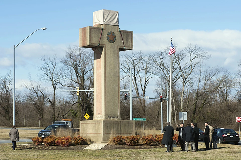 Бладенсбургский Крест Мира — это столетний мемориал высотой 12 метров в штате Мериленд