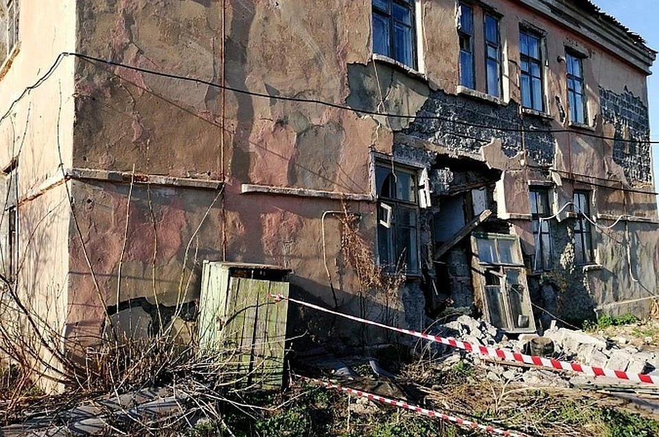 Так выглядел обрушившийся дом