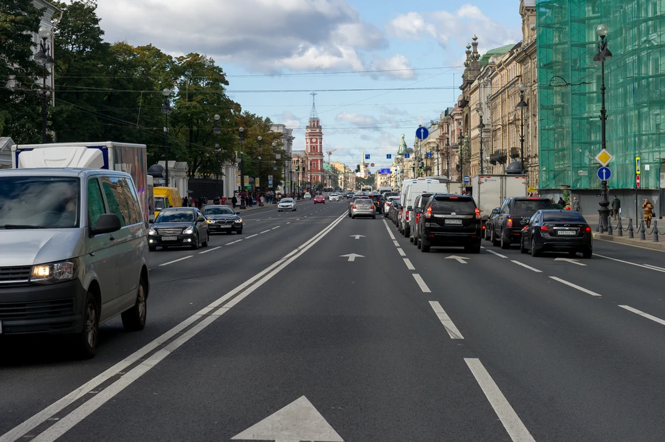 С начала 2019 года на Невском проспекте произошло 42 аварии.