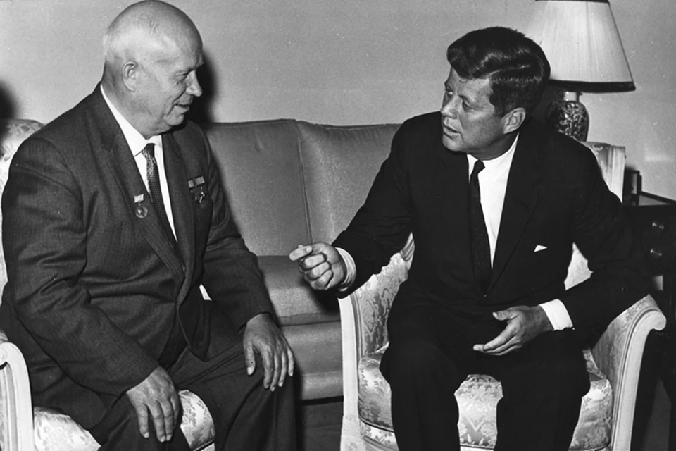 Встреча Хрущева и Кеннеди в 1961 году.