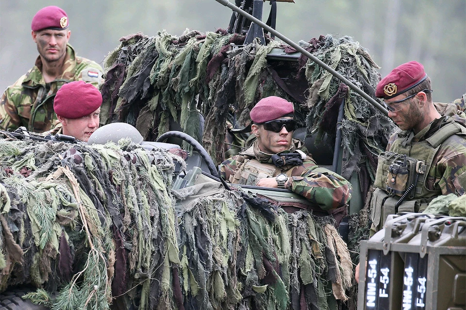 Военнослужащие НАТО во время учений Альянса в Польше.