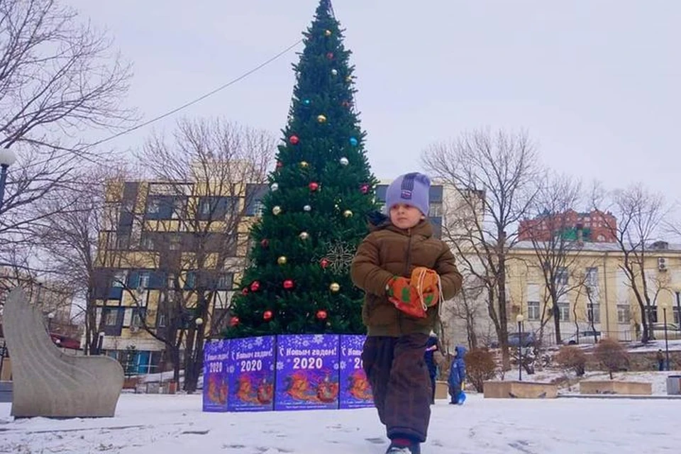 Во Владивостоке установили 10 нарядных елок. Фото: Станислав Луценко