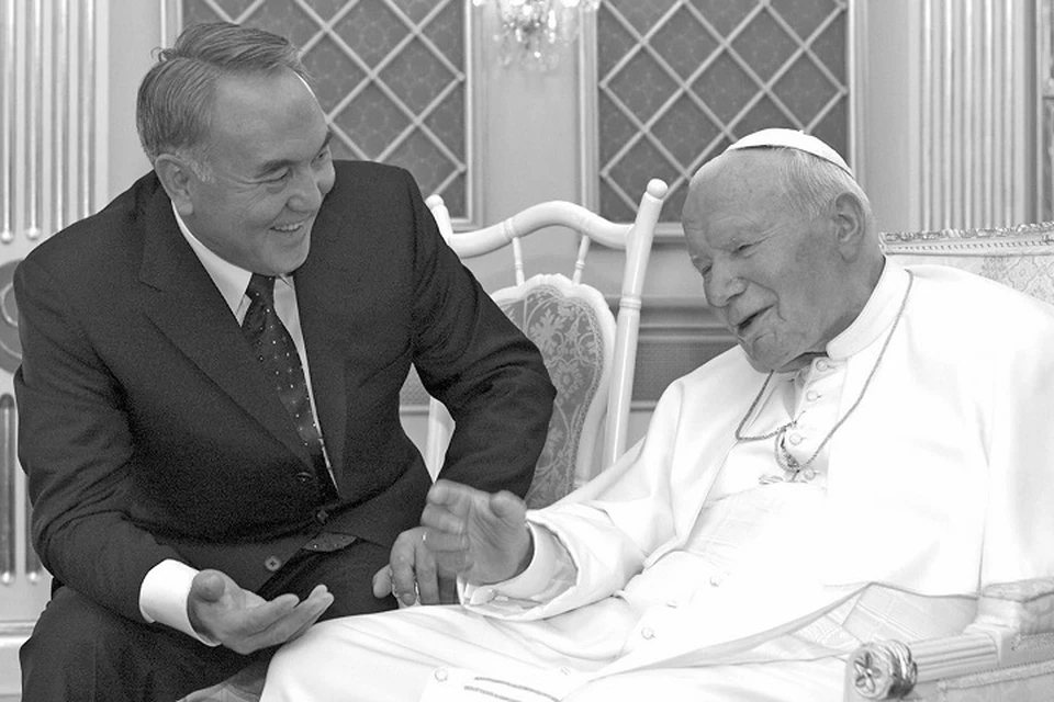Государственный визит Иоанна Павла ІІ в г.Астану.