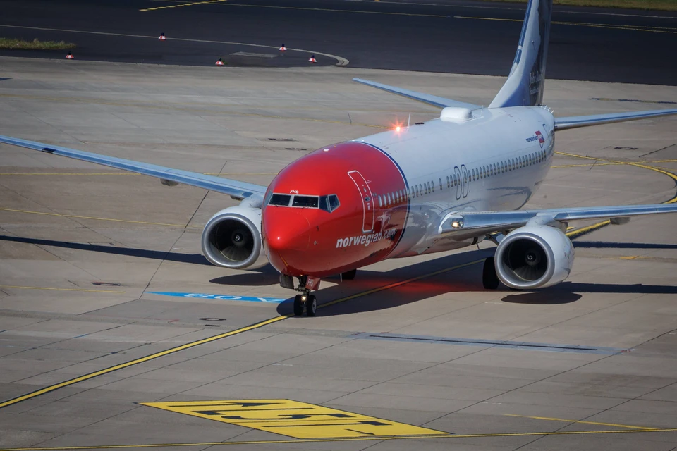 Боинг 737 МАХ в аэропорту Дюссельдорфа.