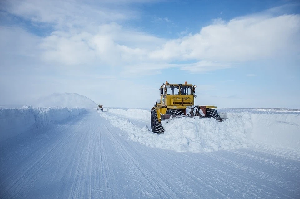 На Ямале 2 января открыт только один зимник. Фото с сайта департамента дорожного хозяйства ЯНАО