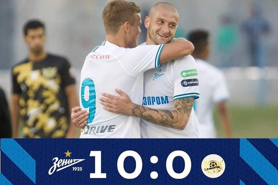 "Зенит" разгромил соперника на первых сборах в Катаре. Фото: ФК "Зенит"