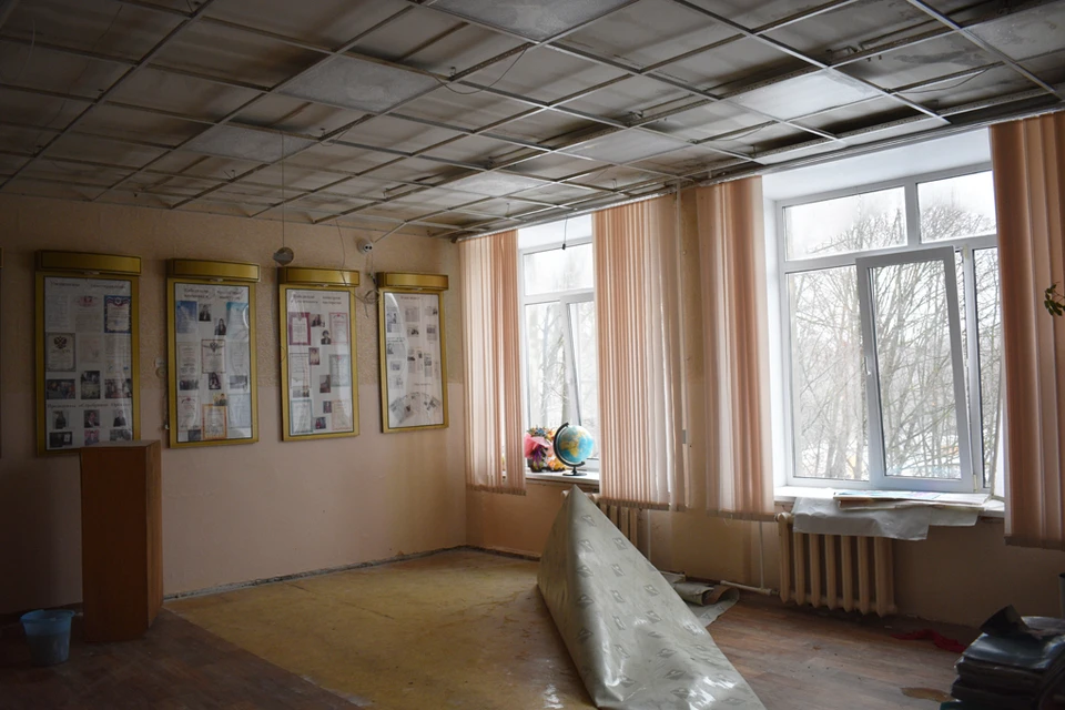 Ущерб от потопа в школе №47 Липецка оценили почти в 2 млн рублей