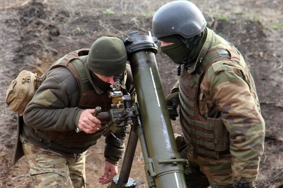 По селам на юге ДНР украинские военные стреляли из 120-миллиметровых минометов. Фото: Пресс-центр штаба ООС