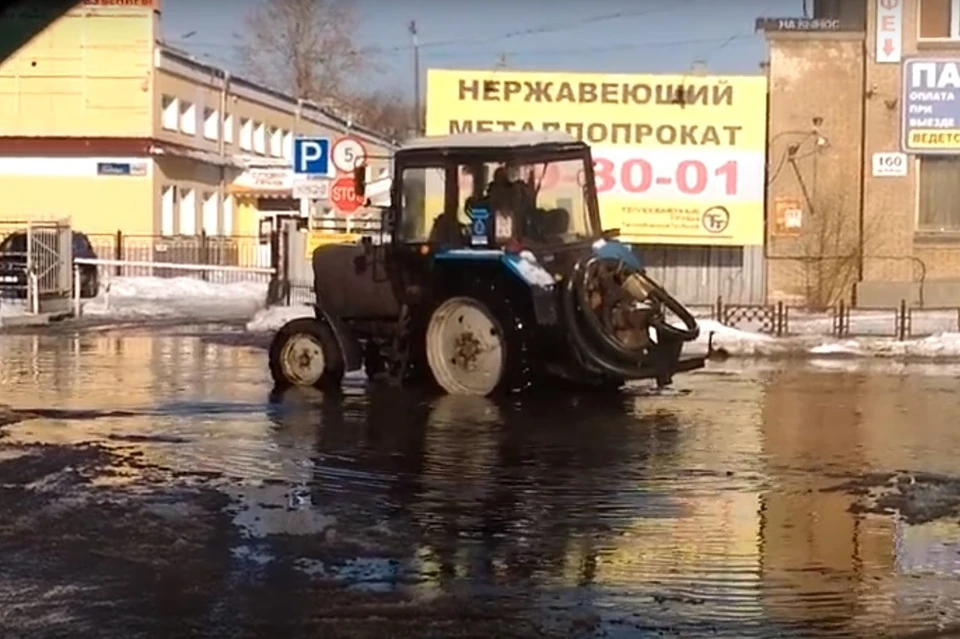 Инцидент произошел в Калининском районе. Фото: кадр с видео