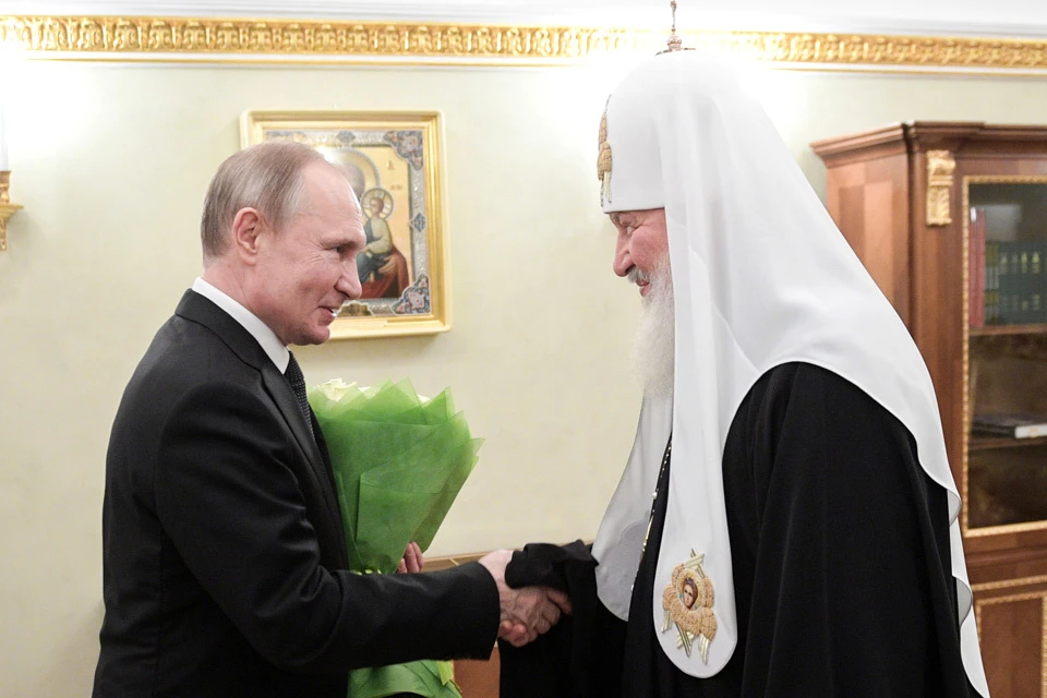 Владимир Путин 1 февраля поздравил Патриарха Кирилла с Днем интронизации